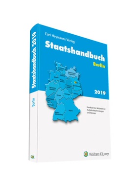 预订【德语】Staatshandbuch Berlin 2019:Handbuch der Beh?rden mit Aufgabenbeschreibungen und Adressen