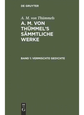 按需印刷不退不换DEG Vermischte Gedichte[9783111319612]