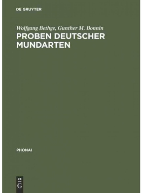 按需印刷DEG Proben deutscher Mundarten[9783110990713]