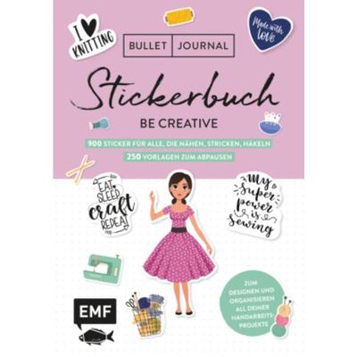 预订【德语】 Bullet Journal - Stickerbuch - Be creative:900 Sticker für alle, die nähe