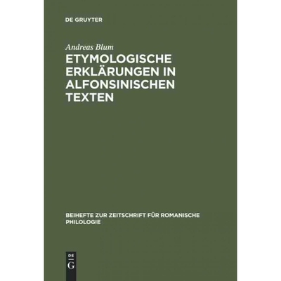 按需印刷不退不换DEG Etymologische Erkl?rungen in alfonsinischen Texten[9783484523401]
