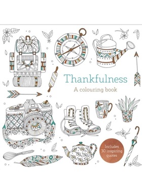 预订Thankfulness: A Colouring Book  涂色书