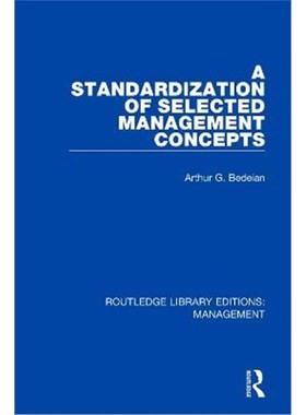 按需印刷A Standardization of Selected Management Concepts[9780815356561]