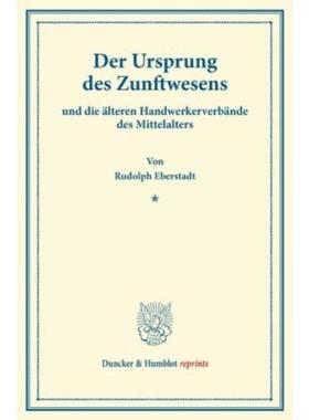 预订【德语】 Der Ursprung des Zunftwesens:und die alte