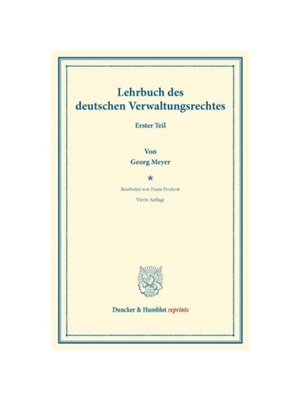 预订不退不换德语Lehrbuch des deutschen Verwaltungsrechts.:Bearb. von Franz Dochow. Erster Teil.