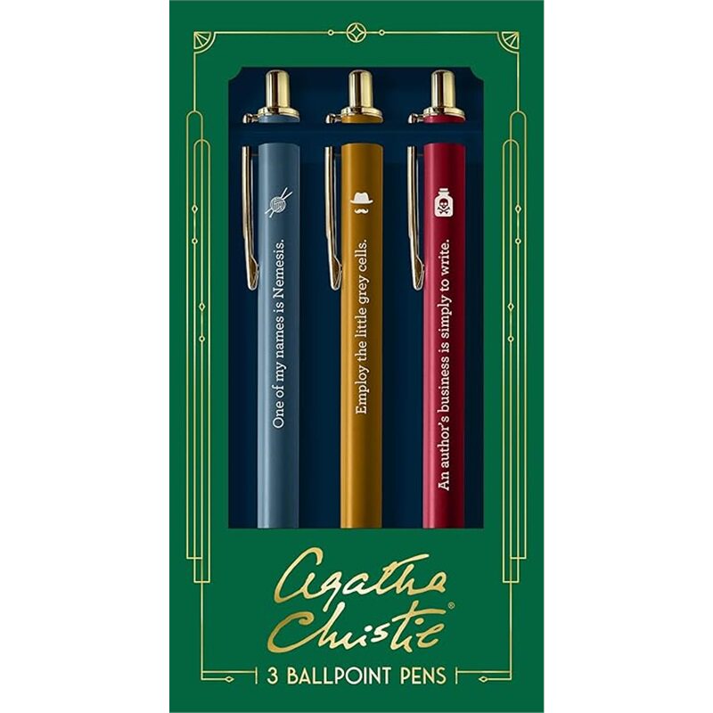 现货 阿加莎克里斯蒂Agatha Christie Pen Set 文具 圆珠笔 周边 [9781797226262]上海外文