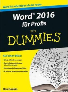 预订【德语】 Word 2016 für Profis für Dummies: