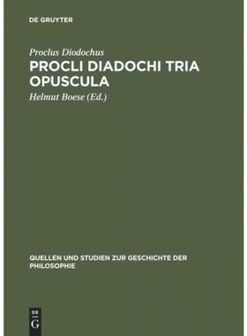 按需印刷DEG Procli Diadochi Tria Opuscula[9783111251608]