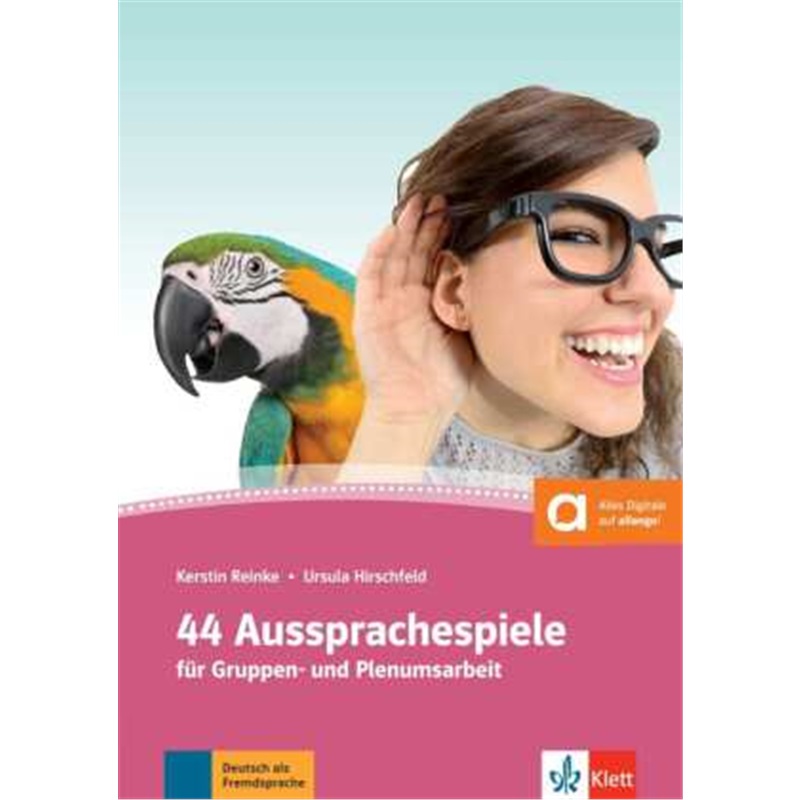 预订【德语】 44 Aussprachespiele  Deutsch als Fremdsprache, m. 2 Audio-CDs + Online[9783126751872]