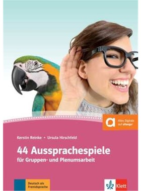 预订【德语】 44 Aussprachespiele  Deutsch als Fremdsprache, m. 2 Audio-CDs + Online[9783126751872]