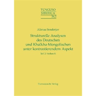 Khalkha 德语 Deutschen 预订 Mongolischen 9783447105088 Analysen kontrastieren Strukturelle des unter und