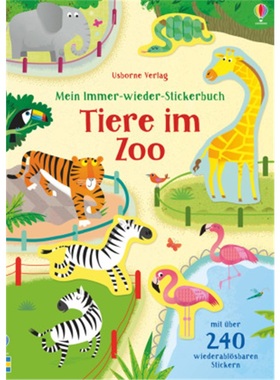 预订【德语】 Mein Immer-wieder-Stickerbuch: Tiere im Zoo[9781789410976]