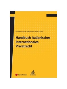 预订【德语】Handbuch Italienisches Internationales Privatrecht: