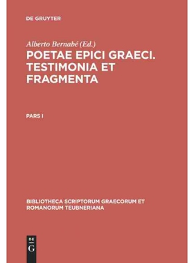 按需印刷不退不换DEG Poetae epici Graeci[9783598717062]