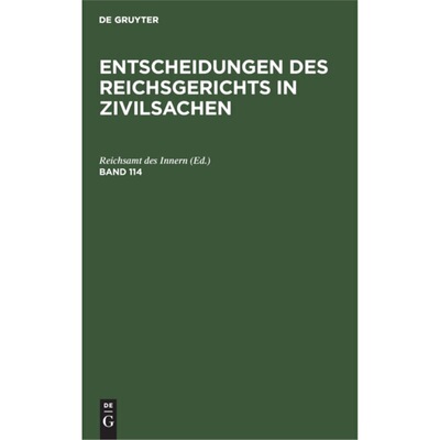 预订【德语】 Entscheidungen des Reichsgerichts in Zivi
