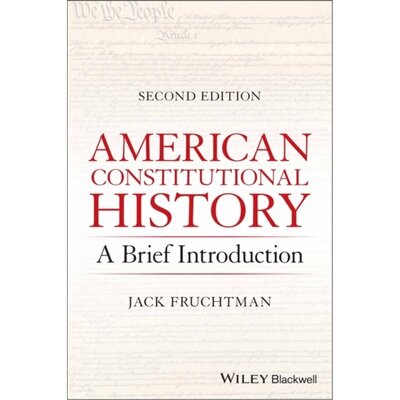 预订American Constitutional History[9781119734277]