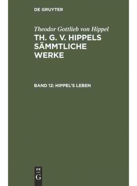 按需印刷不退不换DEG Hippel’s Leben[9783111063119]