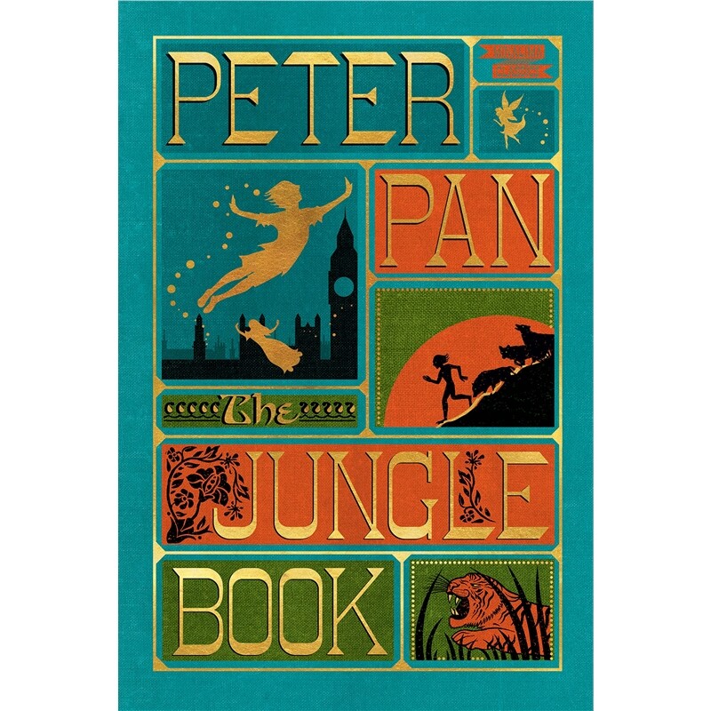 现货 彼得潘与丛林之书 Minalima插画经典国际礼盒装 Peter Pan and Jungle Book, The [Minalima Illustrated Classics Intl Box