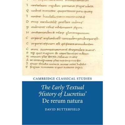 按需印刷不退不换The Early Textual History of Lucretius' De rerum natura[9781108730235]