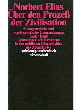预订【德语】Uber den Prozeß der Zivilisation. Bd.1
