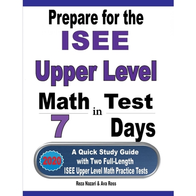 按需印刷不退不换Prepare for the ISEE Upper Level Math Test in 7 Days[9781646121311]