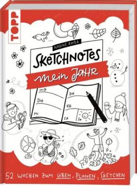 预订【德语】 Sketchnotes Mein Jahr:52 Wochen zum Üben, Planen und Sketchen
