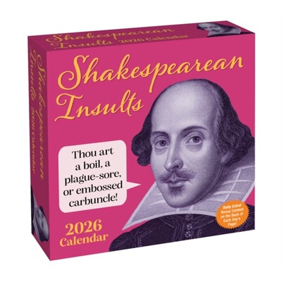 2026原版日历台历 莎士比亚式2026年每日一历Shakespearean Insults 2026 Day-to-Day Calendar