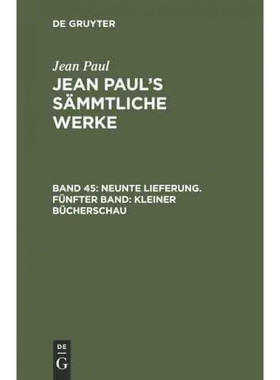 按需印刷DEG Neunte Lieferung. Fünfter Band: Kleiner Bücherschau[9783111199573]