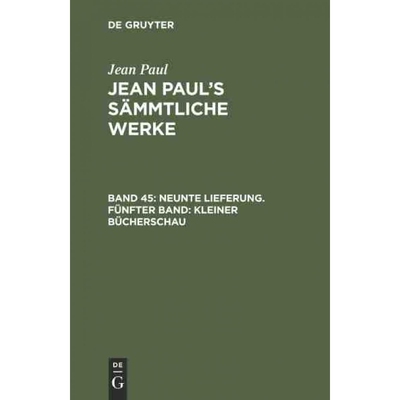 按需印刷DEG Neunte Lieferung. Fünfter Band: Kleiner Bücherschau[9783111199573]