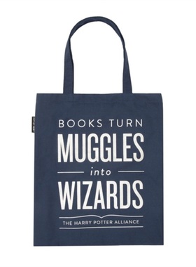 Books Turn Muggles Tote 手提袋 帆布包  【上海外文书店】原版进口
