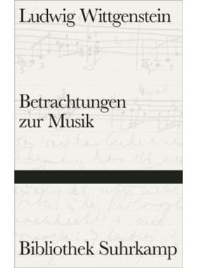 预订【德语】 Betrachtungen zur Musik: