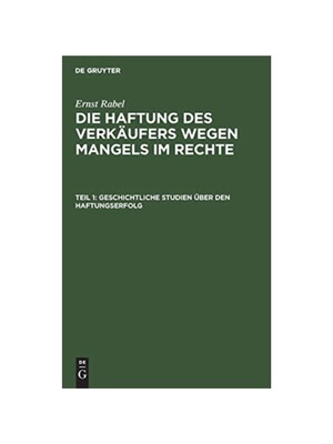 预订【德语】Geschichtliche Studien über den Haftungserfolg: