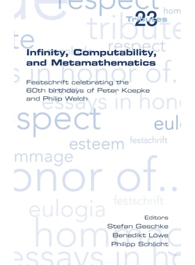 按需印刷Infinity, Computability and Metamathematics[9781848901308]