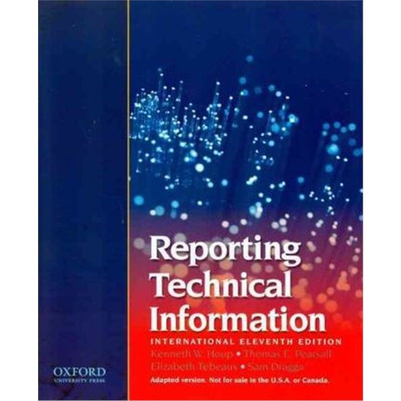 预订reporting technical information:international edition