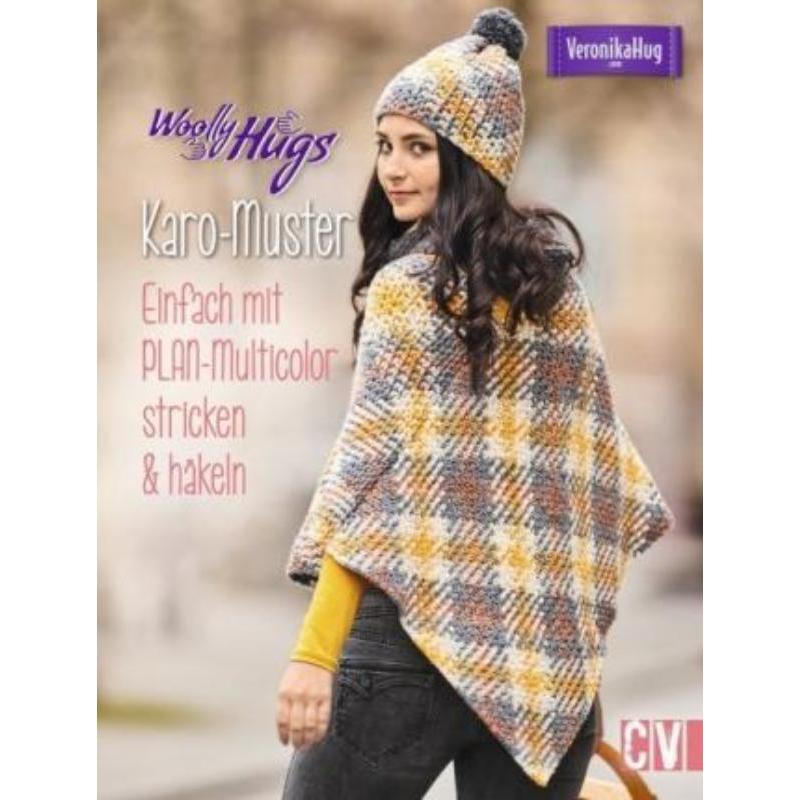 预订【德语】 Woolly Hugs - Karo-Muster:Einfach mit PLAN-Multicolor stricken & häkeln