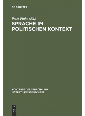 按需印刷DEG Sprache im politischen Kontext[9783484220294]