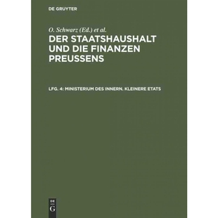 按需印刷不退不换DEG Ministerium des Innern. Kleinere Etats[9783111289472]