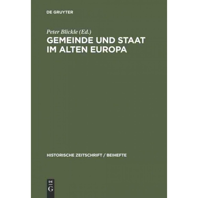 按需印刷不退不换DEG Gemeinde und Staat im Alten Europa[9783486644241]