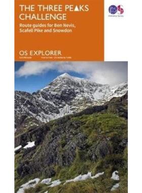 预订The Three Peaks Challenge:Route guides for Ben Nevis, Scafell Pike and Snowdon