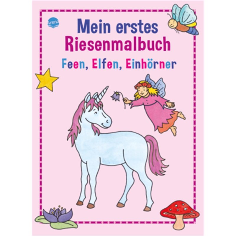 预订【德语】Mein erstes Riesenmalbuch - Feen, Elfen, Einhorner[9783401093406]