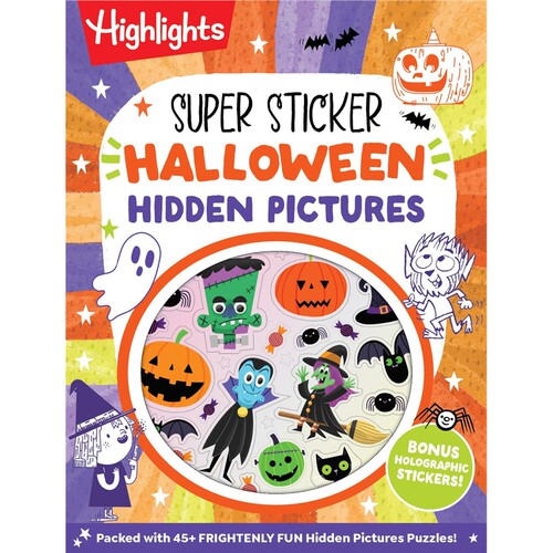 现货 超级贴纸万圣节隐藏图画 Super Sticker Halloween Hidden Pictures 英文原版 上海外文 9781639626410