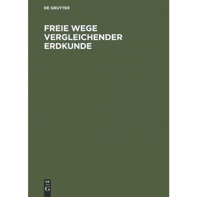 按需印刷DEG Freie Wege vergleichender Erdkunde[9783486750423]