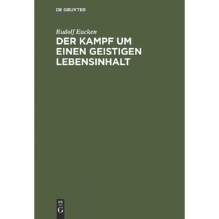 按需印刷DEG Der Kampf um einen geistigen Lebensinhalt[9783111088075]