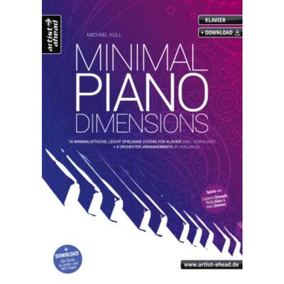 预订不退不换德语 Minimal Piano Dimensions:16 minimalistische, leicht spielbare Stücke für