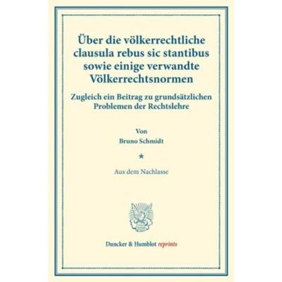 预订【德语】 uber die vOlkerrechtliche clausula rebus