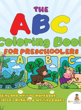 预订不退不换The ABC Coloring Book for Preschoolers - Reading and Writing Workbook | Children's Reading & Writing
