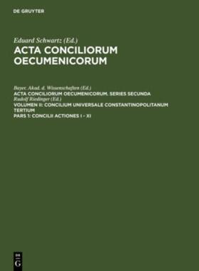 按需印刷不退不换DEG Concilii Actiones I   XI[9783110117585]