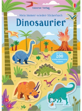 预订【德语】 Mein Immer-wieder-Stickerbuch: Dinosaurier[9781789411744]