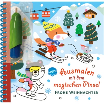 预订【德语】Ausmalen mit dem magischen Pinsel. Frohe Weihnachten[9783401718477]