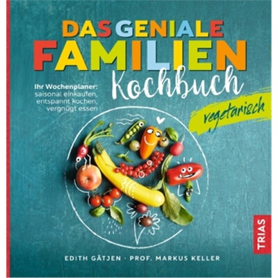 预订【德语】Das geniale Familienkochbuch - vegetarisch[9783432110899]